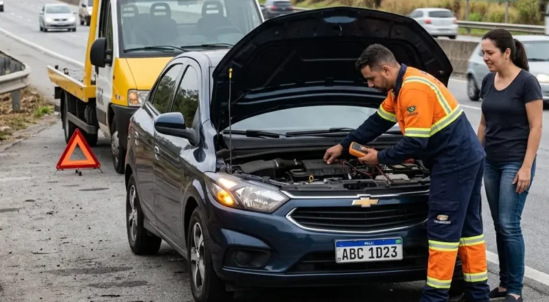 Auto socorro 24h em Hortolândia – pane elétrica, mecânica e bateria fraca